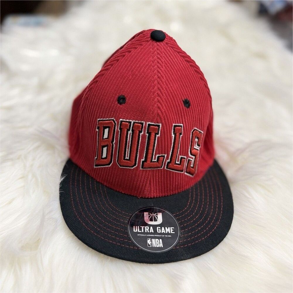 Ultra GAME NBA Chicago Bulls Officially Licensed Red/Black One Size Snapback Cap